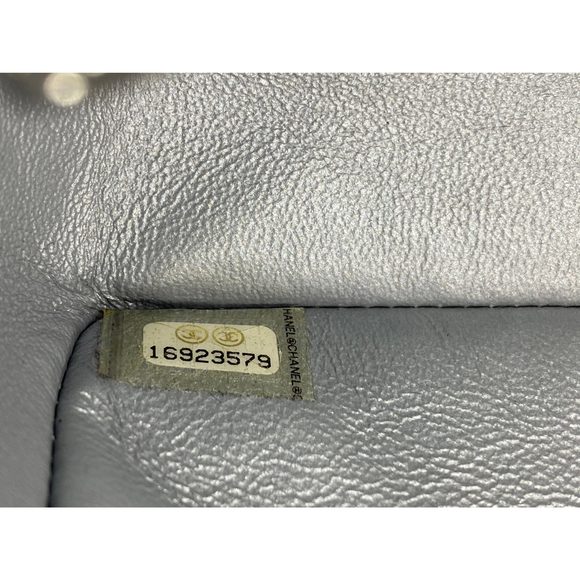 Chanel Silver Quilted Lambskin New Mini Classic Flap Bag - Picture 10 of 10